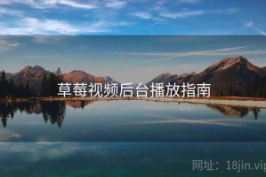 草莓视频后台播放指南