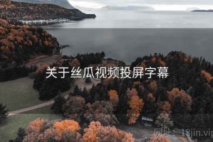 关于丝瓜视频投屏字幕