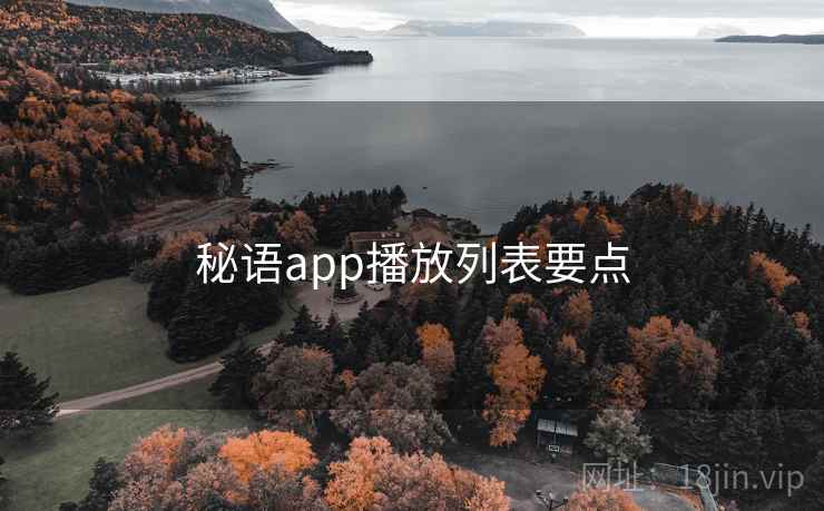 秘语app播放列表要点