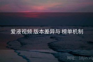 爱液视频 版本差异与 榜单机制