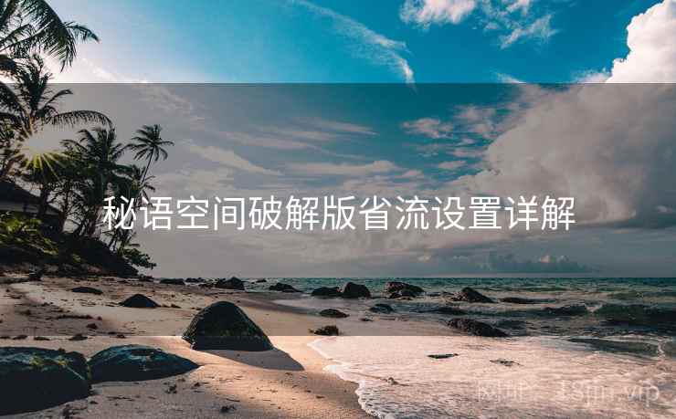 秘语空间破解版省流设置详解