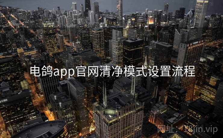 电鸽app官网清净模式设置流程