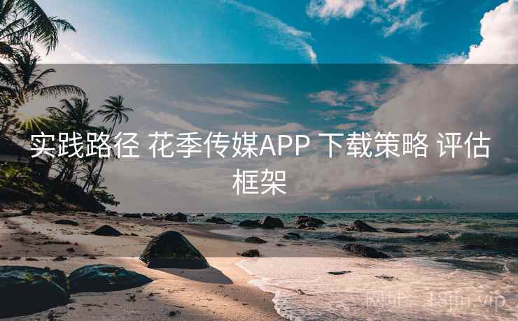 实践路径 花季传媒APP 下载策略 评估框架