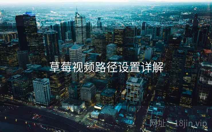 草莓视频路径设置详解