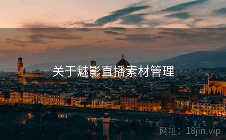 关于魅影直播素材管理