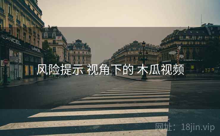 风险提示 视角下的 木瓜视频