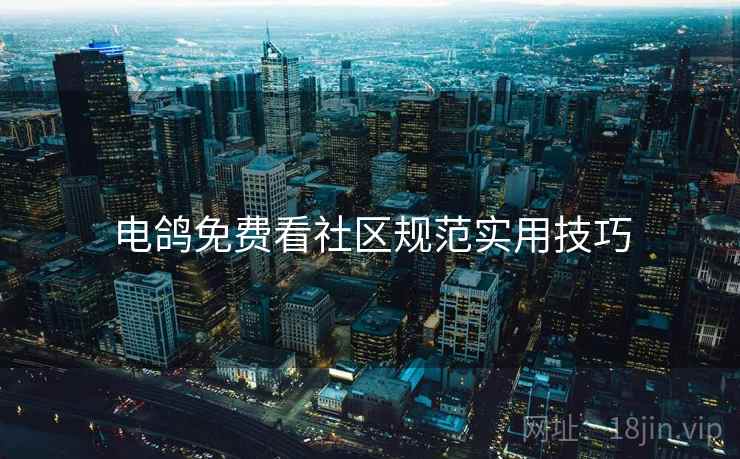 电鸽免费看社区规范实用技巧