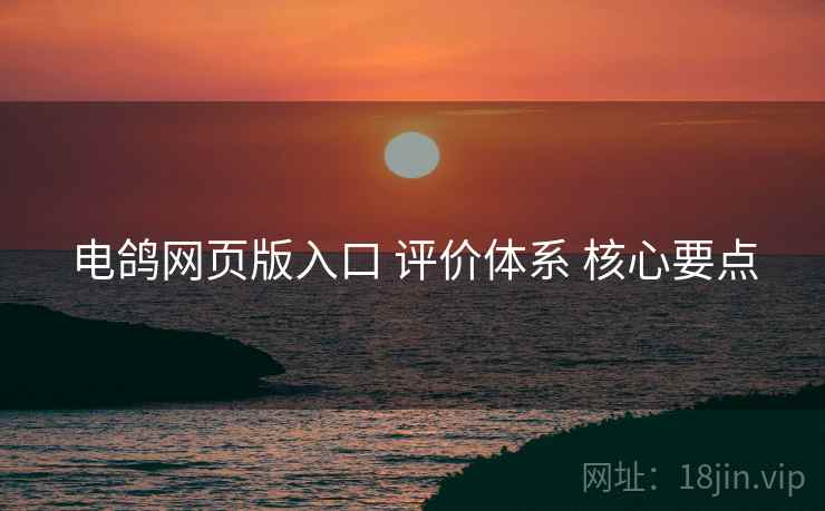 电鸽网页版入口 评价体系 核心要点